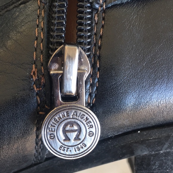 Etienne Aigner Chip Knee-High 2 Tone Riding Boot - Picture 13 of 16